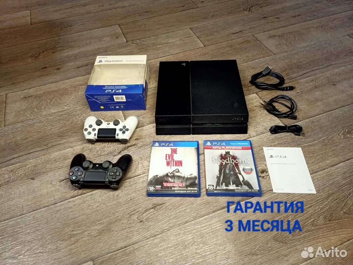 Sony ps4. два геймпада, две игры. + Гарантия