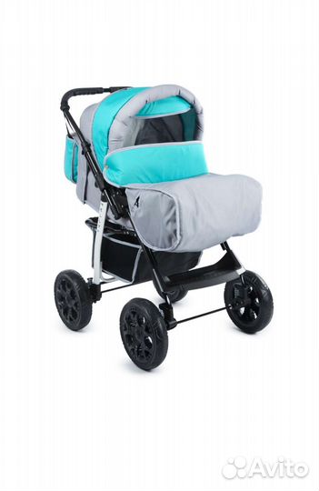 Коляска трансформер babyton melly blue