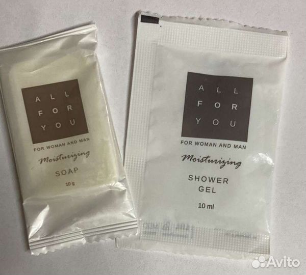 Гель для душа и шампунь гостиничный