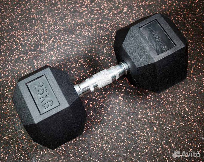 Гантель шестигранная (гексагональная) 25 кг