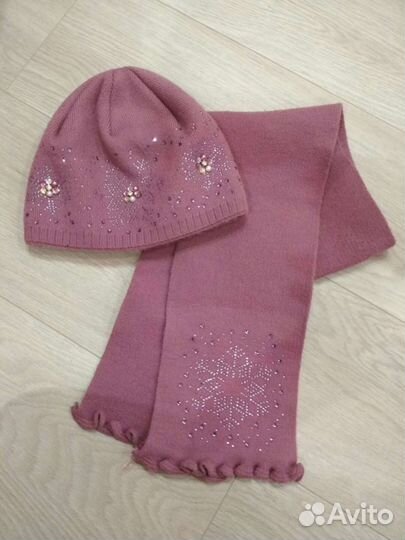 Новый комплект шапка+шарф