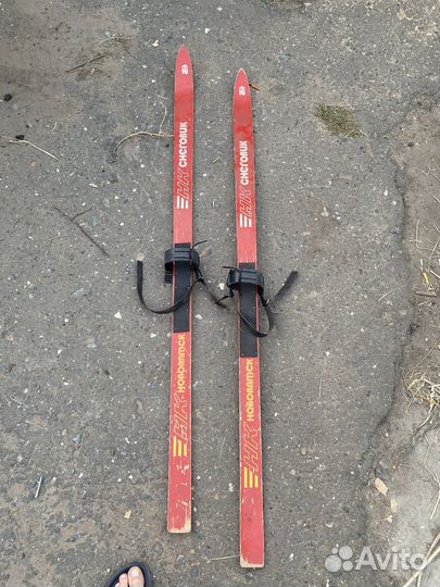 Лыжи беговые СССР снеговик