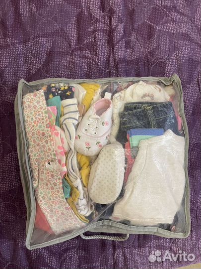 Фирменные Вещи для девочки пакетом 62-68