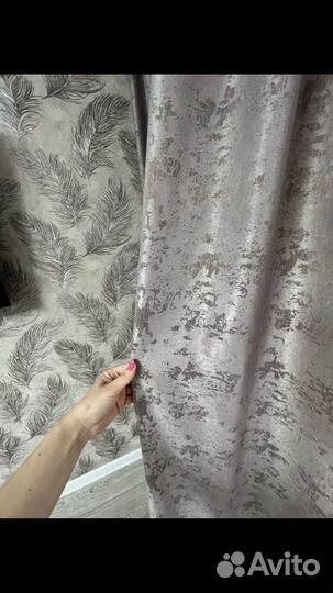 Комплект готовых интерьерных штор Мрамор