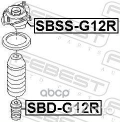 Опора заднего амортизатора subaru impreza G12