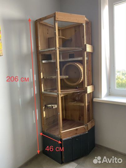 Витрина/клетка для шиншилл