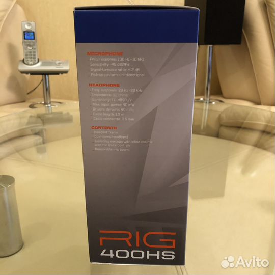 Гарнитура наушники Plantronics RIG 400HS PS4 PS5