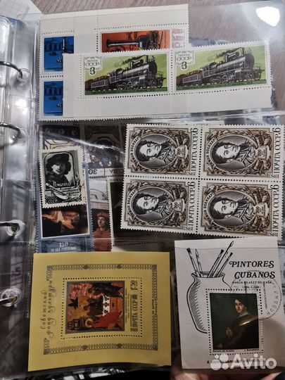 Почтовые марки СССР в альбоме