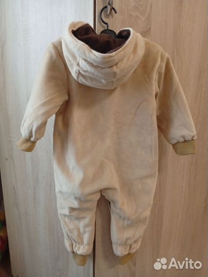 Утеплённый комбинезон 74-80