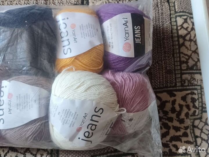 Пряжа для вязания yarnart jeans