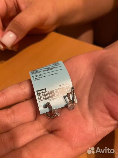 Серебряные серьги