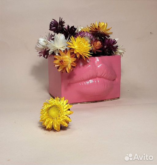 Гипсовое кашпо