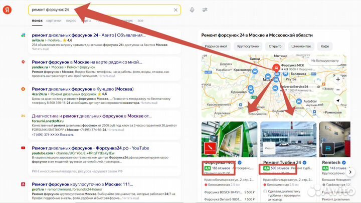 Продвижение на Яндекс картах