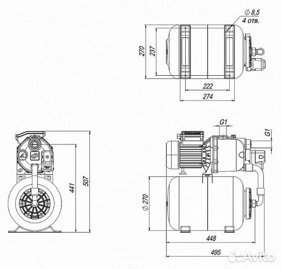 Насосная станция Джилекс джамбо 70/50 Ч-24