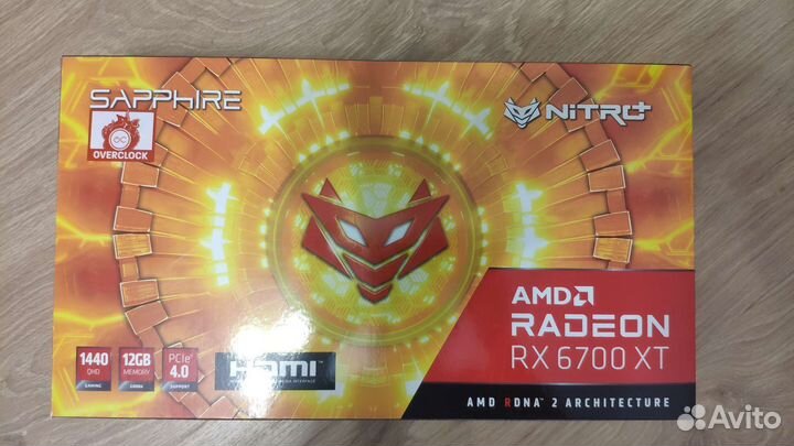 Видеокарта Sapphire Nitro + Radeon RX 6700 XT