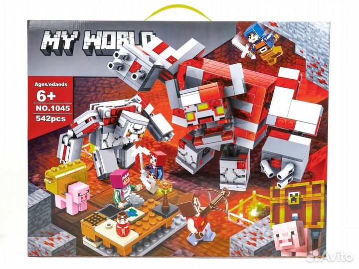 Конструктор Майнкрафт 1045 Битва за красную пыль