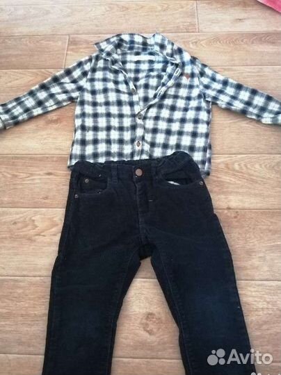 Джинсы и рубашка zara