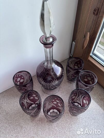 Графин и 6 бокалов