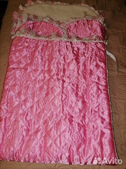 Конверт на выписку для девочки осень-зима