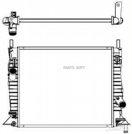 Радиатор охлаждения Форд Фокус 2006
