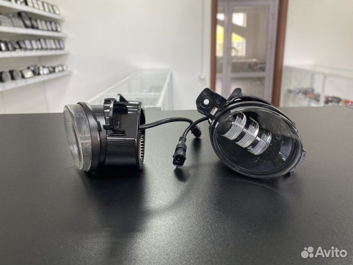 Диодные LED птф 2 режима на Nissan (AL)