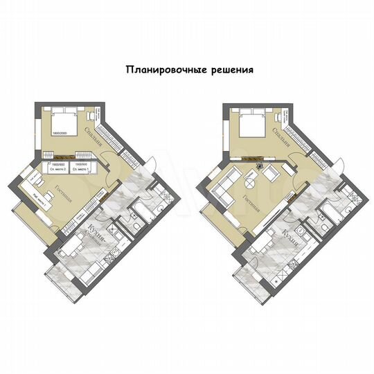 2-к. квартира, 67,3 м², 11/17 эт.
