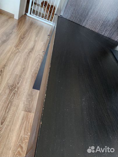 Письменный стол, черно-коричневый 73x50 см