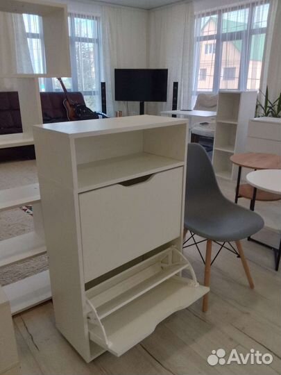 Обувница в прихожую белая