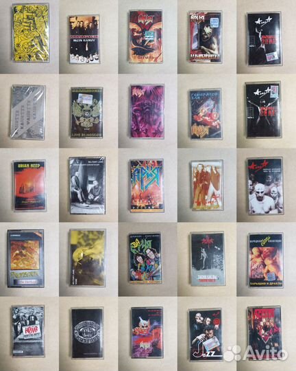 Кассеты с рок исполнителями