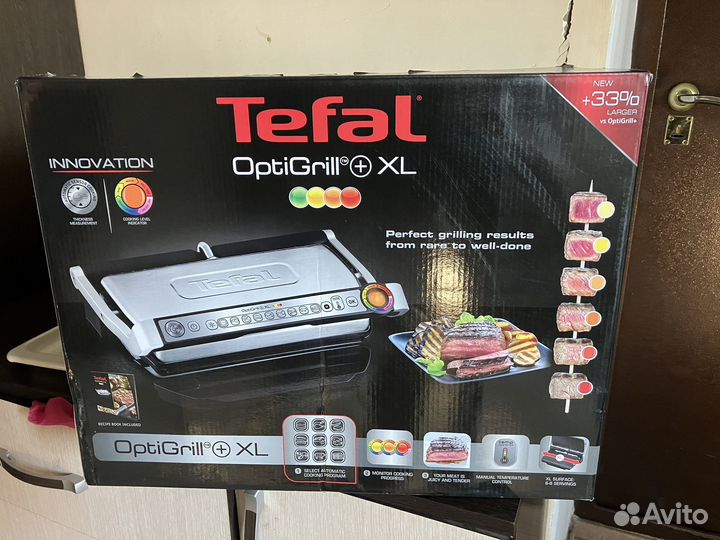 Электрогриль tefal optigrill xl