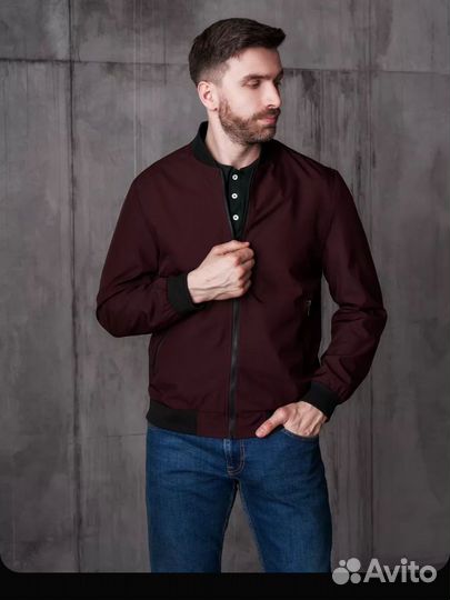 Бомбер ветровка мужская новая маломер