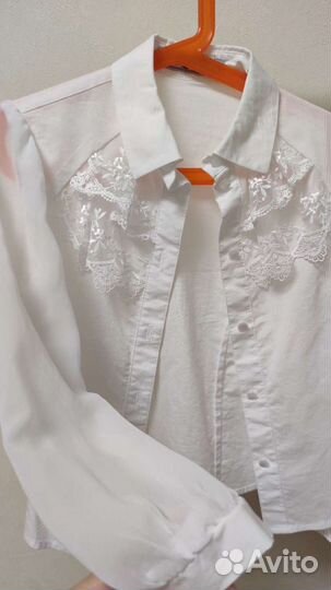 Блузка белая для девочек