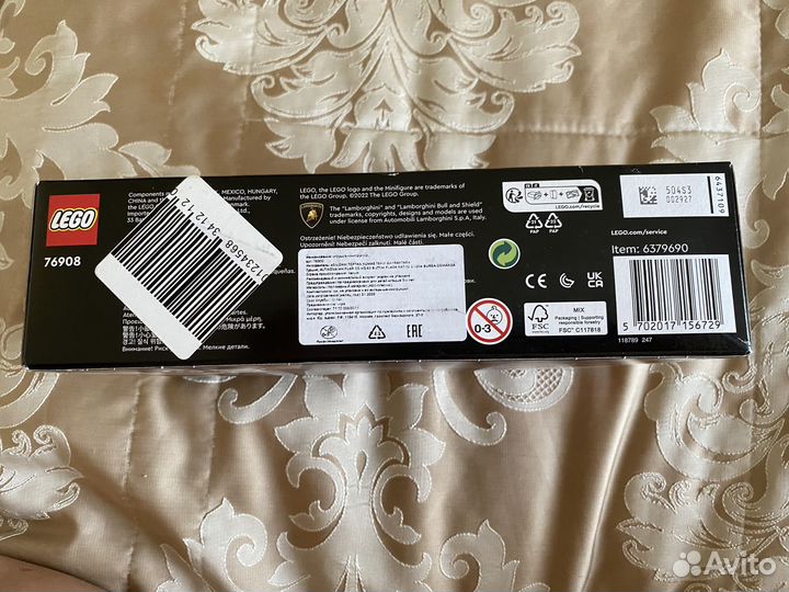 Lego speed lamborghini 76908 оригинал