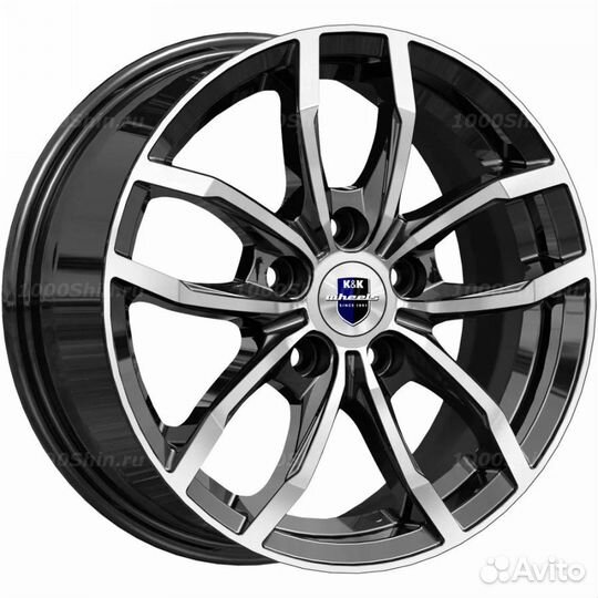 Диск 6,5*15 5*114,3 ET46 67,1 кик Фрост (кс1048) Алмаз черный