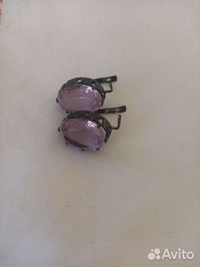 Серьги серебро СССР