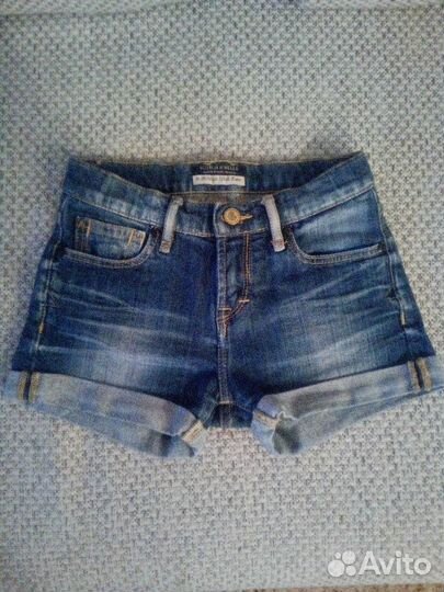 Джинсовые шортики для девочки р-р128