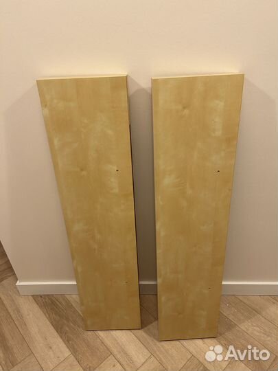 Полка настенная IKEA lack береза, белые