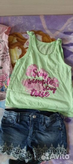 Вещи пакетом на девочку 128-134