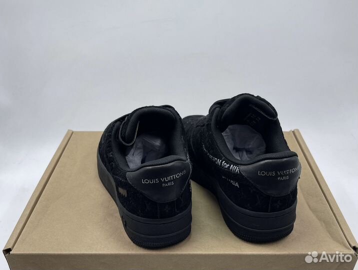 Nike Louis Vuitton Air Force Triple Black