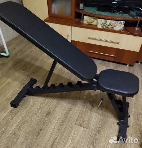 Скамья лавка силовая 350 кг для жима регулируемая
