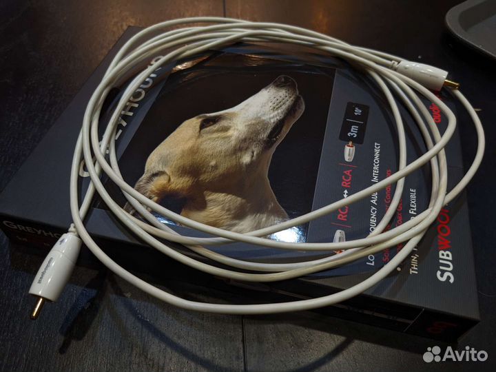 Кабель для сабвуфера audioquest Greyhound 3m