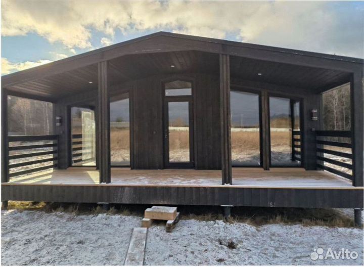 Каркасный дачный дом с доставкой 75 м кв, арт. дн-6325