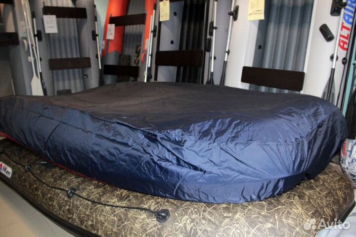 Тент стояночный для лодки пвх Синий