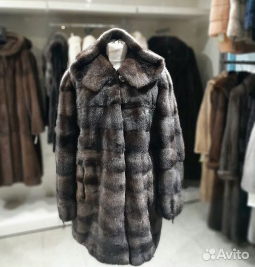 Шуба норковая с капюшоном 54 56 размер
