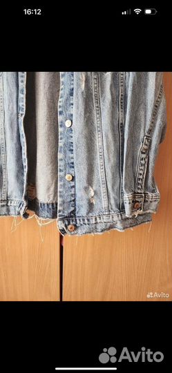 Джинсовая куртка zara L