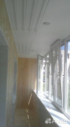 Пластиковый балкон с установкой