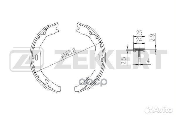 Колодки торм. бараб. задн. MB C-Class (W204) 07