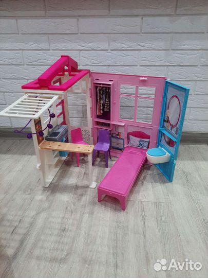 Домик кукольный для Barbie с мебелью