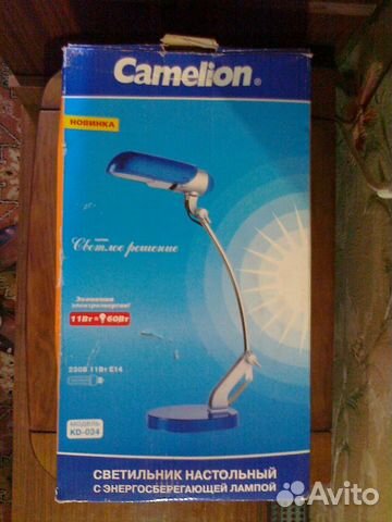 Светильник настольный Camelion и Настольная лампа