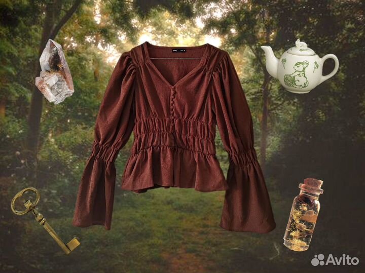 Блузка fairycore, witchcore